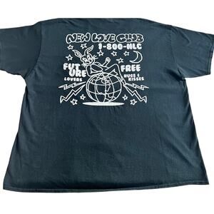 Men's New Love Club Graphic 100% Cotton T Shirt Size XL